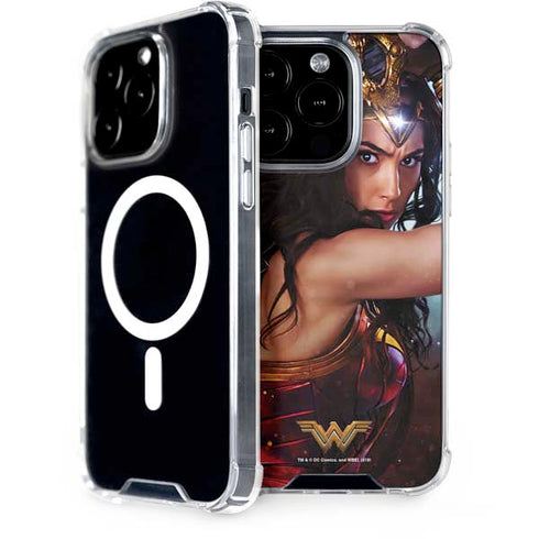 DC Comics Wonder Woman Battle Ready Poster iPhone 15 Pro MagSafe Case